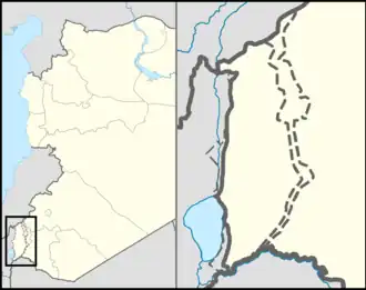 Katzrin ancient village and synagogue is located in the Golan Heights