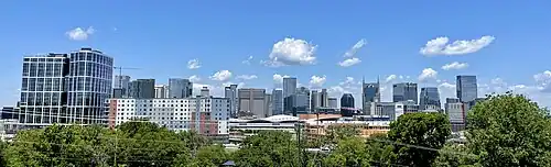 Nashville skyline in 2023