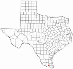 Location of Elsa, Texas