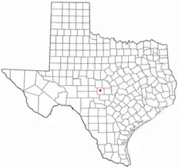 Location of Mason, Texas