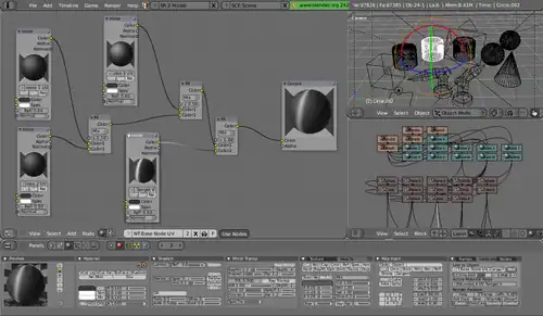 Blender GLSL shader node editor 2.42 screenshot