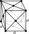 Face centered cubic crystal structure for gold