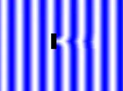 Wave wrapping around a small object